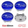 4PCS 56/60mm Car Wheel Center Hub Cap Sticker Decal Emblem Cover for Subaru WRX BRZ XV STI Outback Forester etc