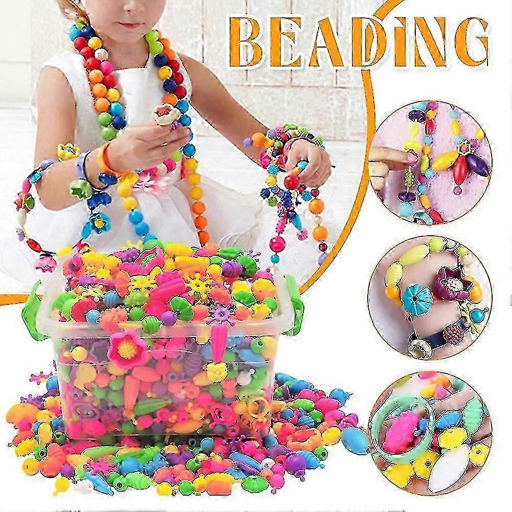 Colourful Pop Beads Jewellery Kit