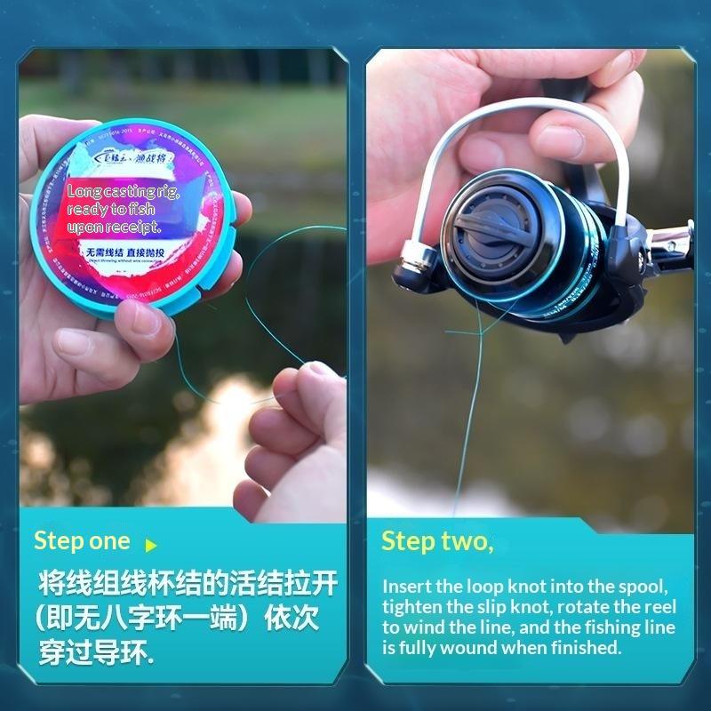 Automatic Bobber Fishing Line Set Ready to Use No Assembly Required Smooth Casting for Shore Fishing Boat Fishing