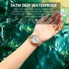 POEDAGAR Top Elegant Woman Watch Waterproof Luminous Date Week Ladies Wristwatch Stainless Steel Fashion Women's Quartz Watches