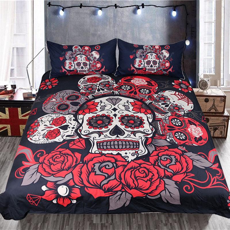Sexy Beauty Skeleton Girl Bedding Set 3d Duvet Cover Polyester Comforter Cover Twin Queen King Single Size Luxury Fashion Gift