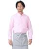 Seven Uniform GH7021-2 Pink 5L Long Sleeve Stand Collar Shirt with Oxford Clothes, Restaurant Uniform