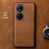 Honor Play 50 Genuine Leather Full Cover Case - Crazy Horse Leather, Protective Cover for Play 50 Plus