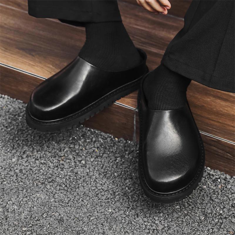 Летние ретро тапочки в британском стиле для повседневной носки - 18887-A