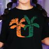 Tropical Palm Tree U Graphic T-Shirt, Miami Beach Vacation Tee