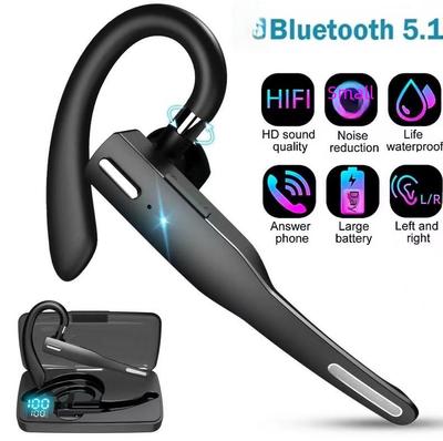 Bluetooth-гарнитура YYK-525: Беспроводные, крепятся на ухо, совместимы с автомобилем, имеют очень долгий срок службы батареи