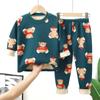 Thick Autumn Clothes Autumn Pants Baby Pajamas Baby and Toddler Children's Warm Underwear Set for Boy Middle and Girls Plush