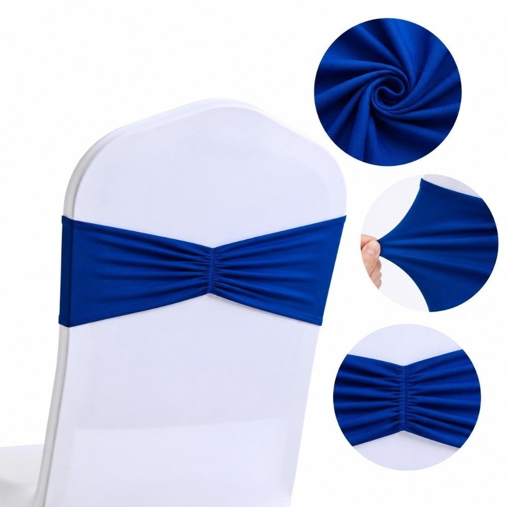 5pcs Spandex Material Chair Sashes No Tie Chair Cover Decor Bands Event Decoration