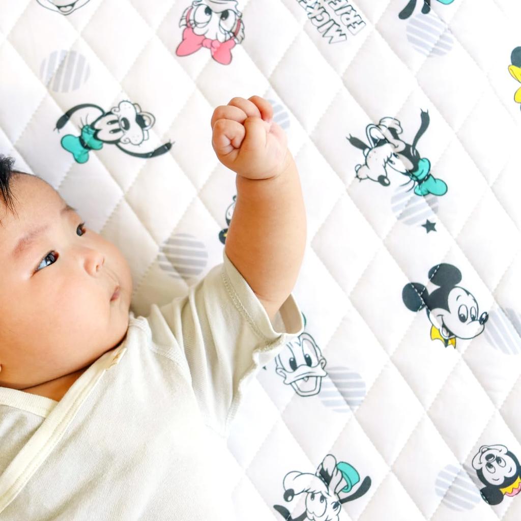 Плед Baby Cool Feeling Pad 70 x 120 см Disney Mickey Friends Сетчатая подкладка с резиновыми уголками и NZ2827-B