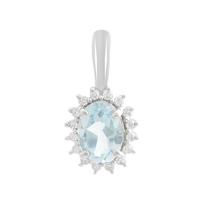 Серебряная подвеска с топазом 1.079ct (2188490)