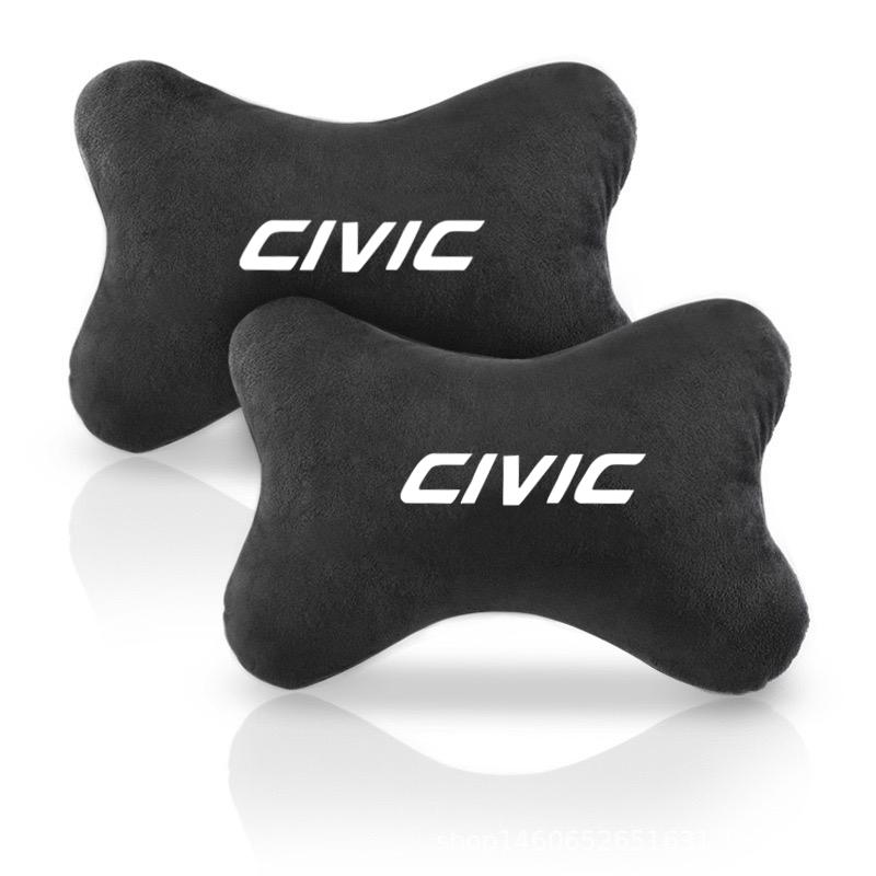 EAV3 Car Neck Pillows Both Side For Head Pain Relief Filled Fiber Car Pillow For Honda civic 10th 8th type r 2012 2018 2020