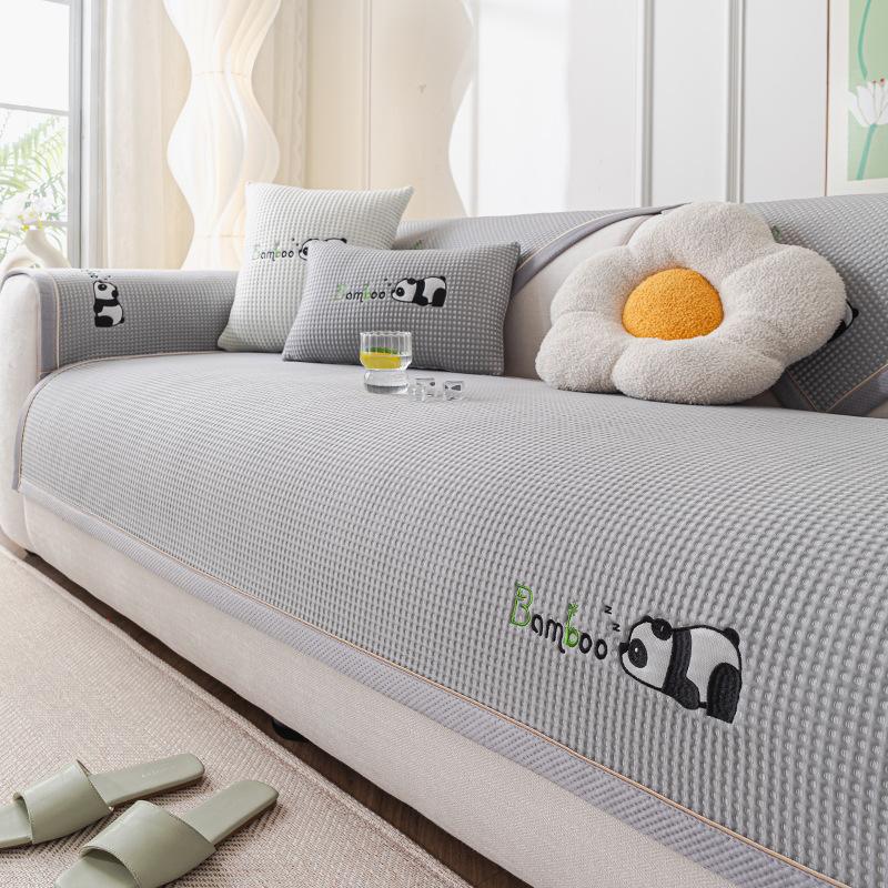 Ice Silk Sofa Cushion New Summer Cool Sofa Mat Seat Cushion Advanced Non-Slip Sofa Cover Cover Cloth
