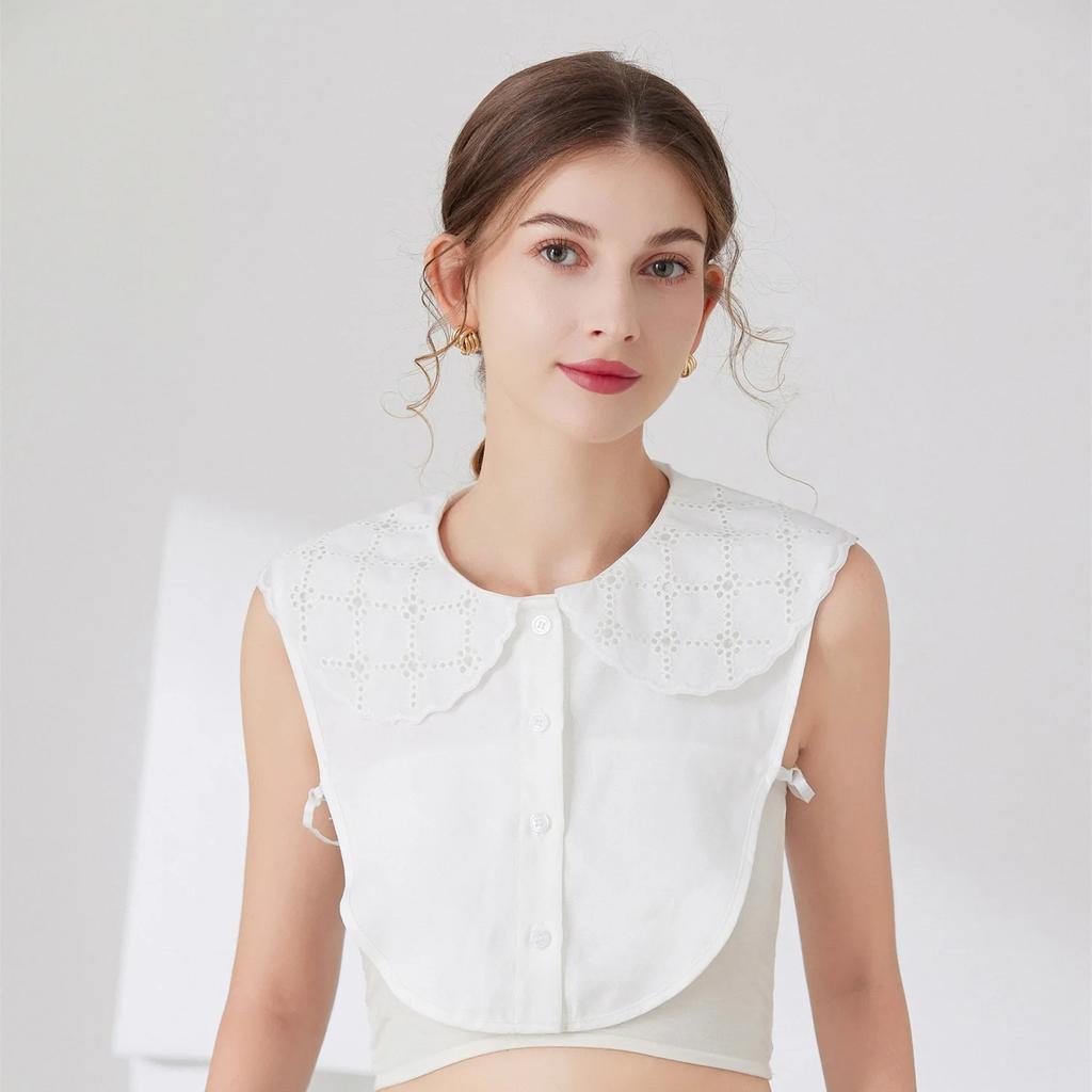 Vintage Lapel Fake Collar Female Detachable Shirt False Collar for Women Blouse Sweater Lapel Top Clothing Accessories