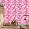 Cow Patches Wallpaper, powder pink, soft forms, 50x1000