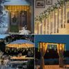 LED Stars Moons String Lights USB/Battery Fairy Curtain Lamp Garland Waterproof For Home Bedroom Christmas Party Decoration