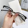 Tr Eyebrow Frame Glasses Retro Casual Anti-Blue Glasses Can Be Equipped With Myopia Flat Light Glasses Frame 2202