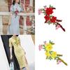 Clothing Patch High Colour Fastness Detachable Wrinkle-resistant DIY Hand Embroidery Ethnic Style Flower Cloth Patch Home Supply