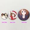32/44/58 мм Аниме K-ON! Булавки ручной работы, круглые, мультяшные, милые, застегивающиеся броши для рюкзака, одежды, аксессуаров, украшений для коллекции аниме