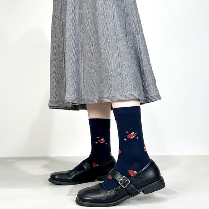 ЖЕЛТЫЕ НОСКИ ВЕСЕЛОЕ УКРАШЕНИЕ ТЕМНО-СИНИЙ