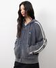 Худи на молнии Euggen Eug Pigment Track Hazzi Knit_Пигментный синий