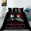 3D Black Skull Head Pattern Bedding Single Double Bed Full Size Special Skull Head Print Pillowcase and Quilt Cover 2 or 3 Comfortable Home Decoration