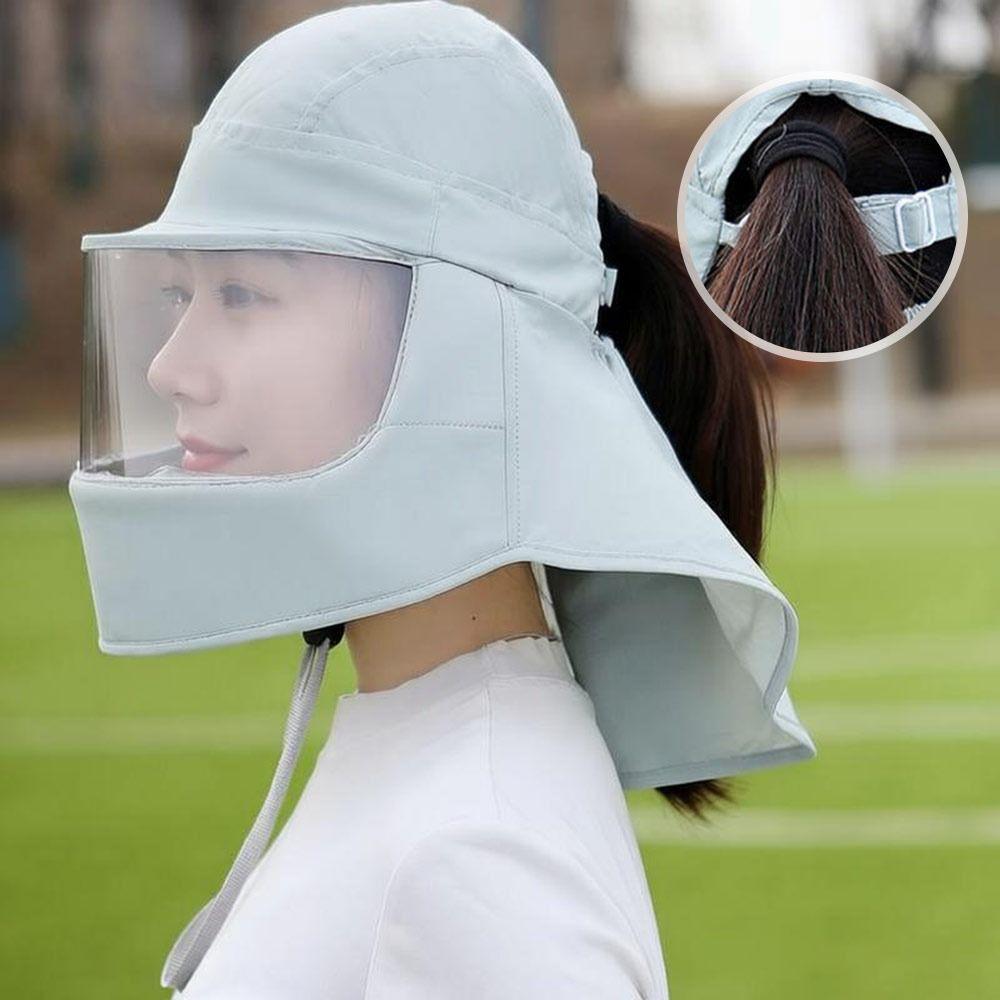 Shades Neck Cycling Sun Hat Breathable Sunshade Hat Portable Face Mask Women Men