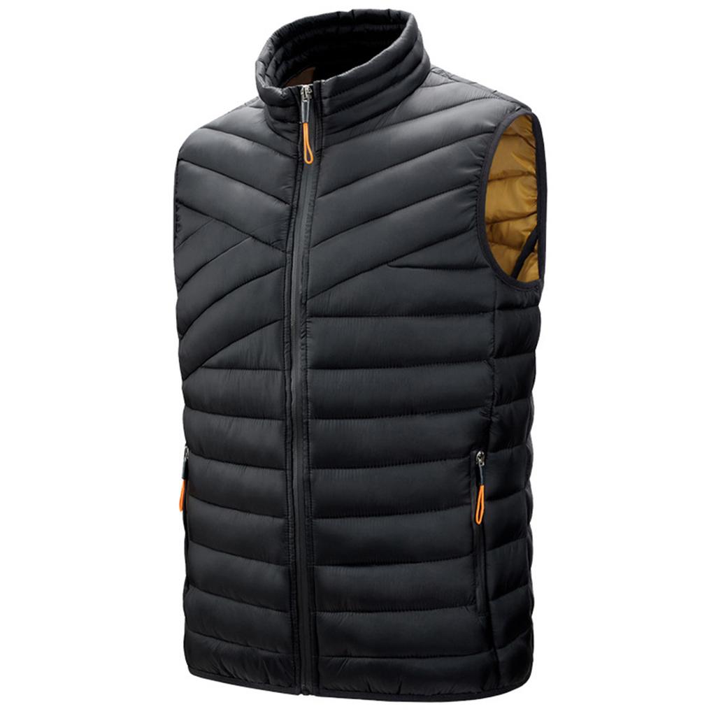 Casual Men'S Vest Men'S Loose  And Winter Warm Down Cotton Vest Coat