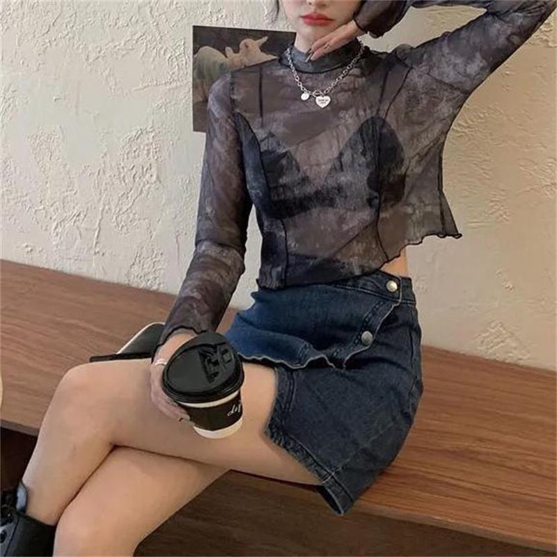 T Shirt Short Sleeve Polyester Print Dyeing Slim Fit For Women