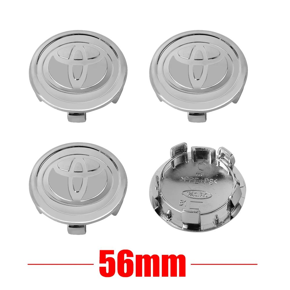 Toyota 2026 Новые колпаки на колеса 56/62 мм Декоративная накладка на центр колеса автомобиля Значок Колпаки на колеса автомобиля Toyota C-hr Rav4 Mira Автомобильная наклейка