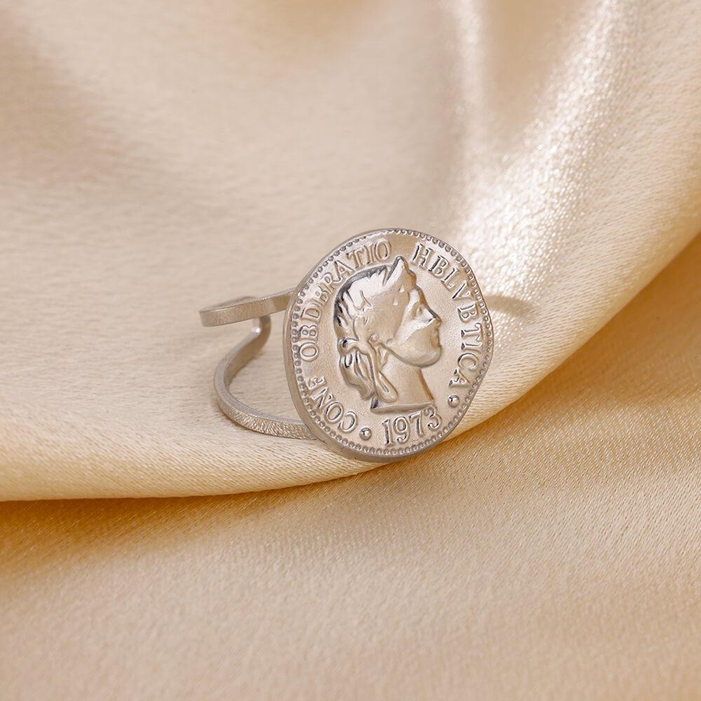 Fashion Sun Open Rings For Women Men Gold Color Stainless Steel Sun Ring Wedding Couple Aesthetic Jewelry Gift bijoux femmes