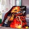 One Piece Print Blanket Warm  Comfortable Flannel Blanket for Bedrooms, Sofas, Beds, Chairs, Picnics, Travel -LXR22