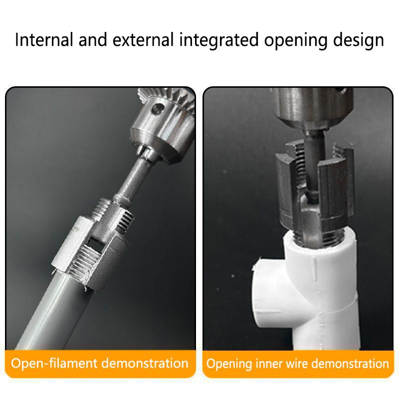 Интегрированный инструмент для нарезания резьбы на трубах с внутренней и внешней резьбой для труб PPR 1/2 дюйма с метчиками и плашками для нарезания резьбы