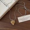 Metal Pendant Pinecone Necklace Jewelry Adjustable Length Chain Necklace Ornament  Daily Wear