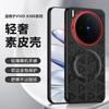 Для Vivo X300 и X300 Pro Кожаный чехол Магнитное крепление Контрастные цвета Клавиш Рамка для камеры Защита от отпечатков пальцев Мягкий силиконовый чехол
