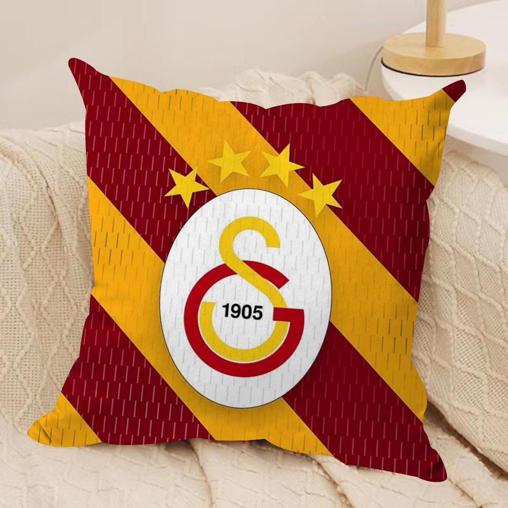 Чехол на подушку с логотипом клуба G-GalatasarayS, мягкая плюшевая ткань, двусторонний принт, чехол на диванную подушку для всех сезонов, декор для дома, подарок