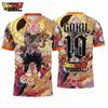 Dragon Ball Goku Футбольная футболка Японский аниме принт Футболка Спортивная Быстро сохнущая Мужская футболка Детская одежда Футболка Y2k Женская