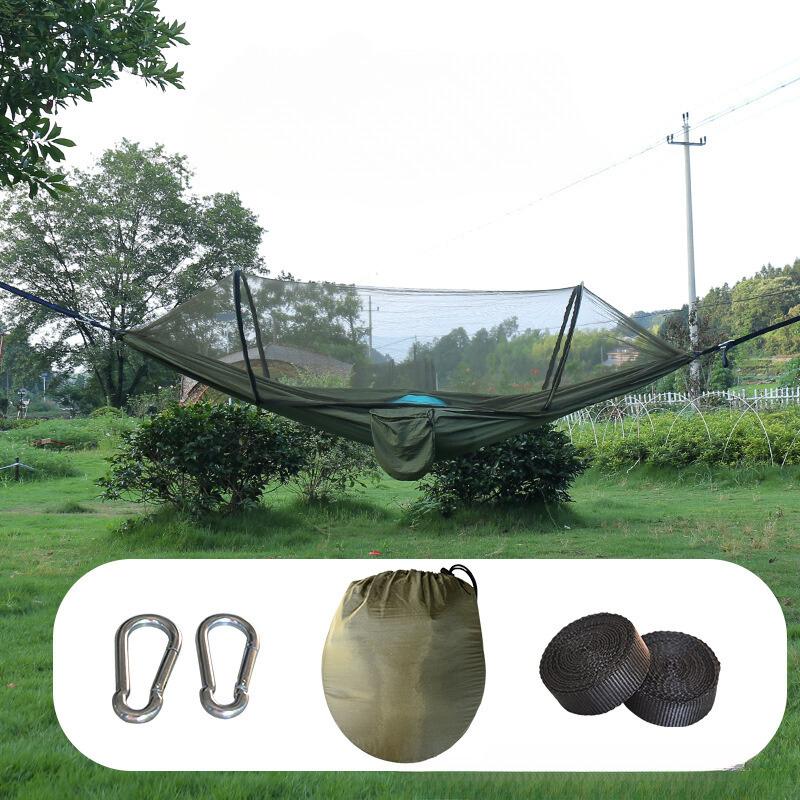 Нейлоновый гамак с защитой от опрокидывания, автоматический, быстро открывающийся, противоскользящий сетку для улицы