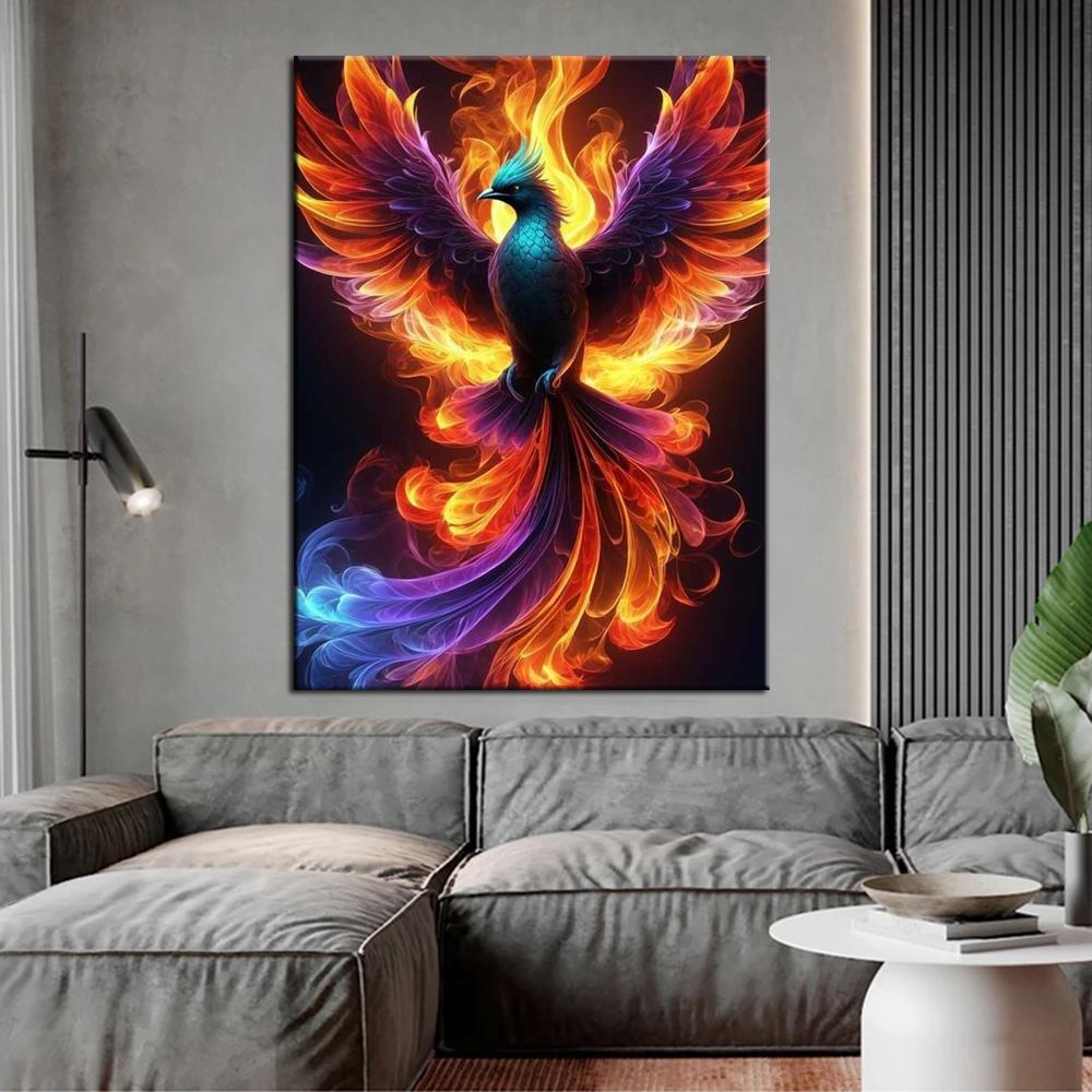 Полный квадратный/круглый дрель 5D DIY алмазная живопись Огонь Феникс картина Алмазная вышивка крестиком домашний декор Y3781