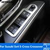 Для Suzuki Sx4 S-Cross Crossover 2013- Матовая Накладка на Кнопку Стеклоподъемника, Декоративная Накладка на Рамку Ручки Двери Салона, Автомобильные Аксессуары