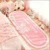 Декор спальни в современном стиле Плюшевый ковер Милые розовые ковры для гостиной Пушистый мягкий прикроватный коврик Толстый ковер для лаунжа с бантом