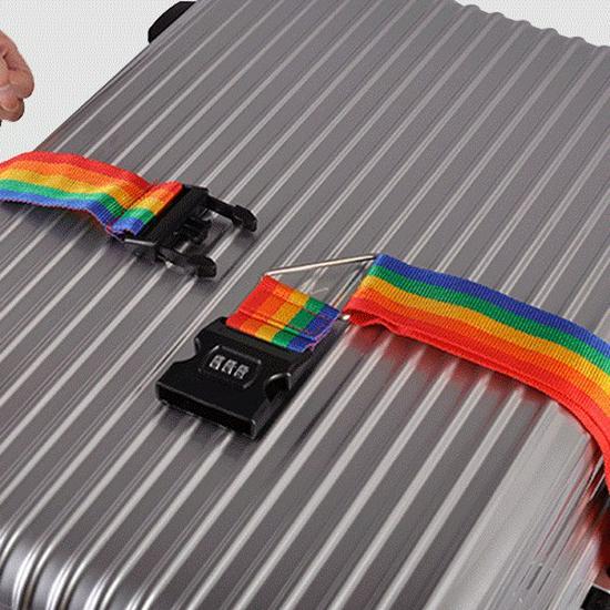 - Крестообразный упаковочный ремень для укрепления багажа с кодовым замком