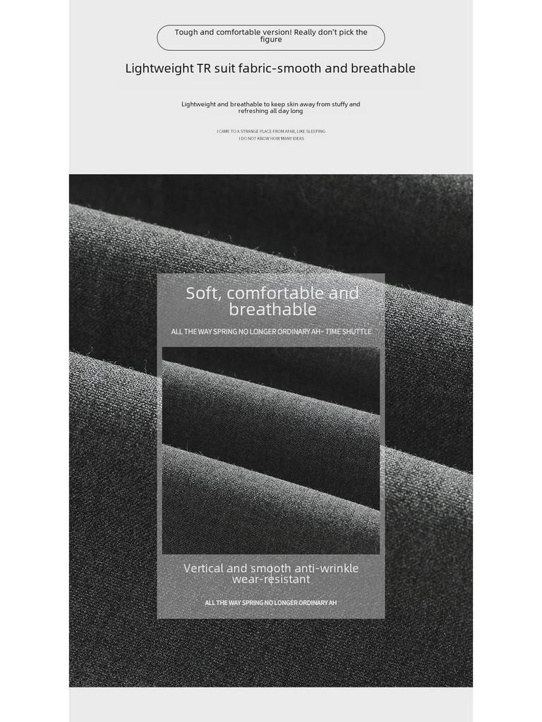 Women's High-Waist TR Suit Pants - Slim, Straight, Smart Casual for Spring To Autumn