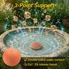 Bird Bath Copper Disk, 0.6mm Thick with Stable Triple-Point Support, All-Season Use, Universal Fit for Outdoor Birdbath