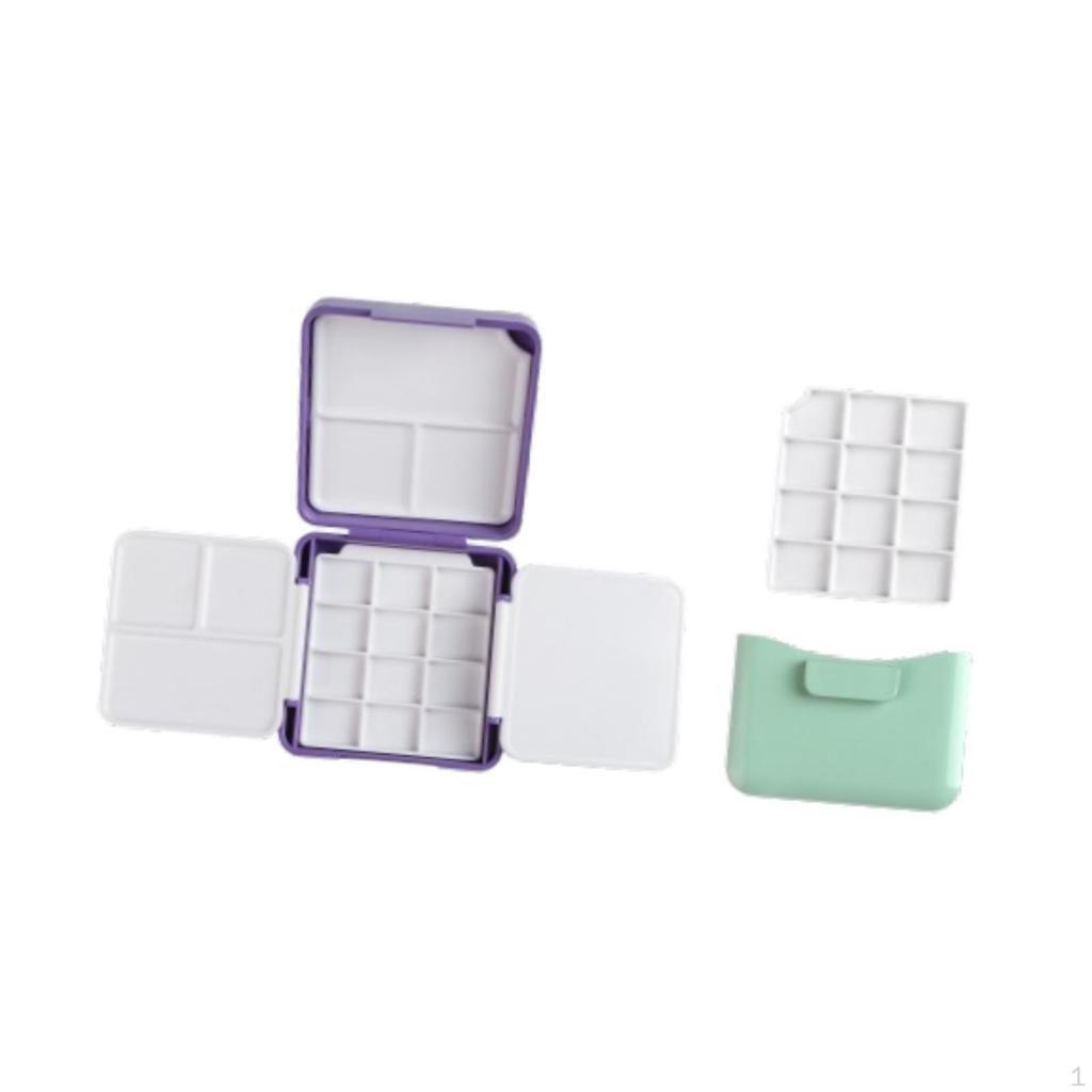 Палитра для акварели, коробка с красками, пустая для профессионалов-новичков с мойкой для кистей, поддон для смешивания гуаши