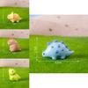 Adorable Resin Mini Dinosaur Figurines Cartoon Style Cute Desk Ornaments Accessories