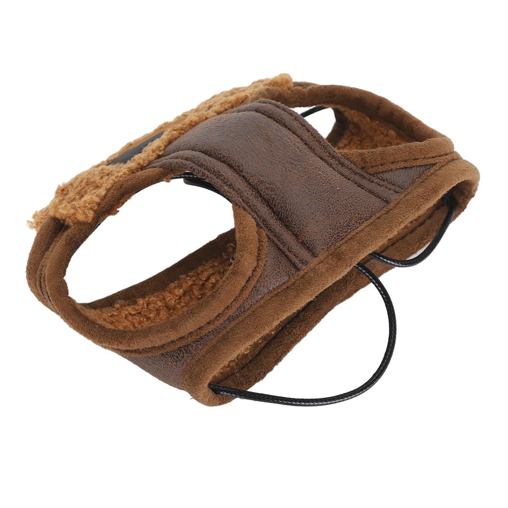Собачья авиационная шапка Мягкая Теплая Регулируемая Веревка Ретро Модная Зимняя Шапка для Питомца с Ушами для Холодной Погоды Повседневная Вечеринка