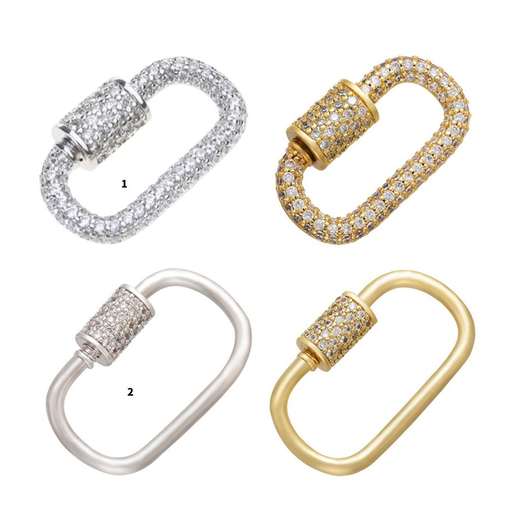 Карабин с застежкой из кубического циркония, универсальная брошь со стразами, булавка, кулон, ожерелье, соединитель, ювелирные аксессуары