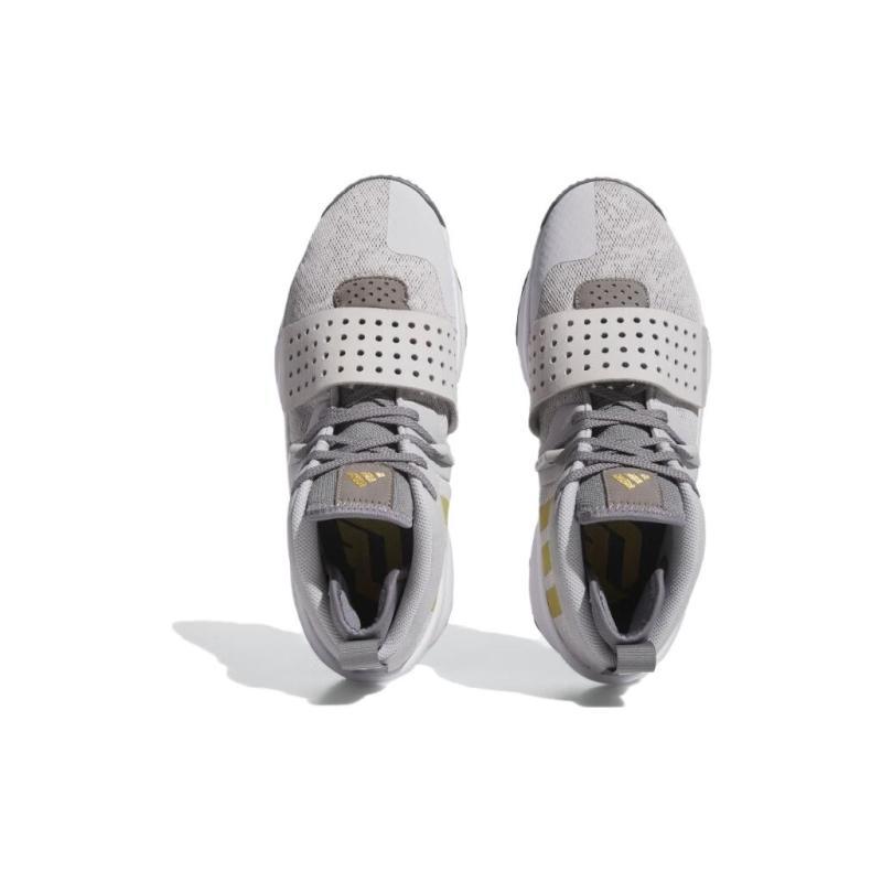 Adidas Dame 8 Extply Light Solid Grey Gold Metallic Sneakers IG8086