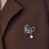 Dragonfly/Butterfly Shaped Badge Pin Imitation Pearl Suit Collar Pins Fashion Brooches  Gift