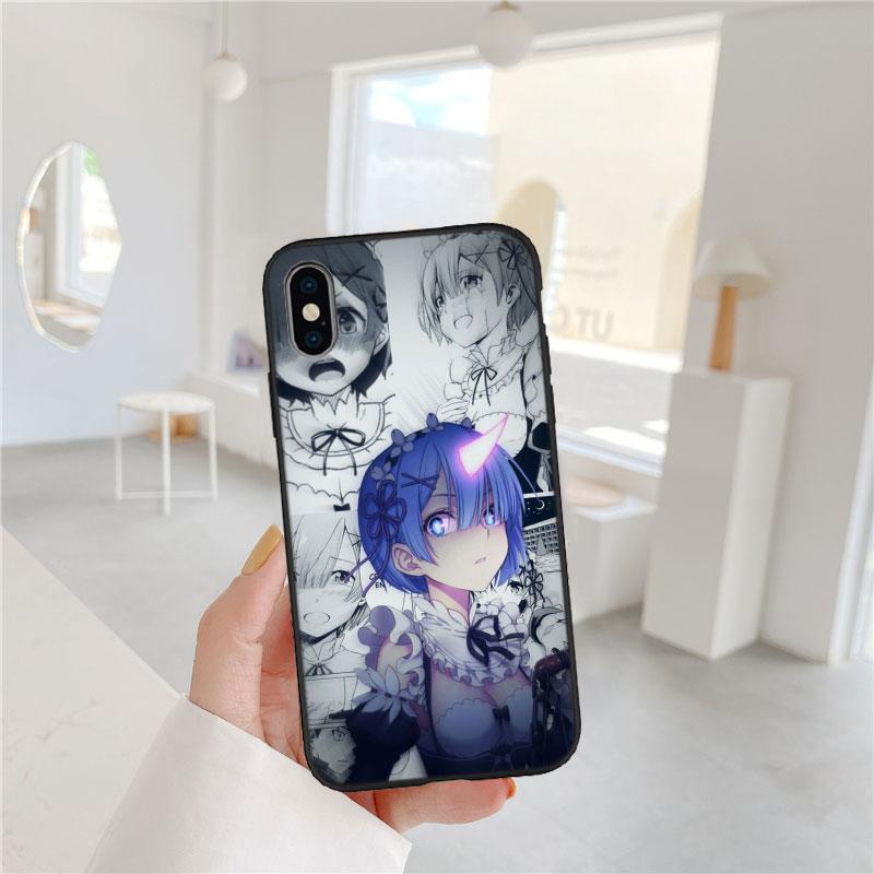 CJ48 Emilia Re Zero Ram Rem Soft Shell Phone Case for Redmi Note 8 9 Pro Max 9S 9T 9C NFC 8T 8A 10A A4